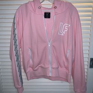 LF the Brand zip up hoodie (pink)